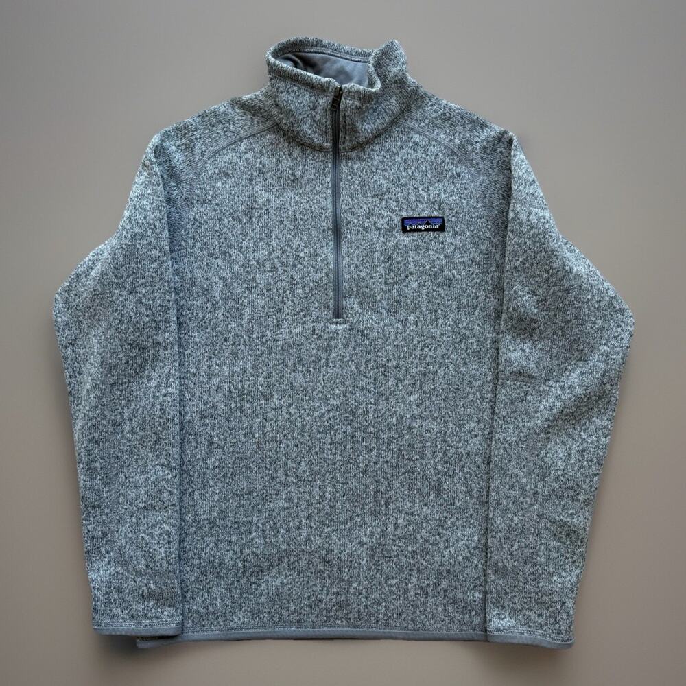 Patagonia Better Sweater Women's M Gray 1/4 Zip Fleece Pullover Outerwear